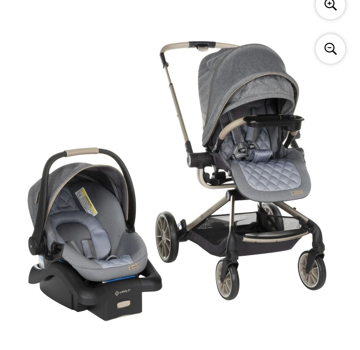 Monbebe 360 Rotating  Baby Stroller And Car seat Combo 