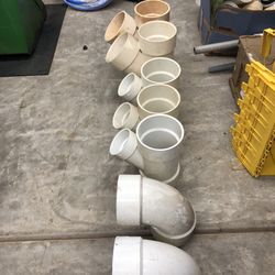 6” PVC Fittings All For One Money
