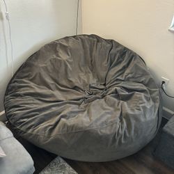 Memory Foam Bean Bag Chair - Grey