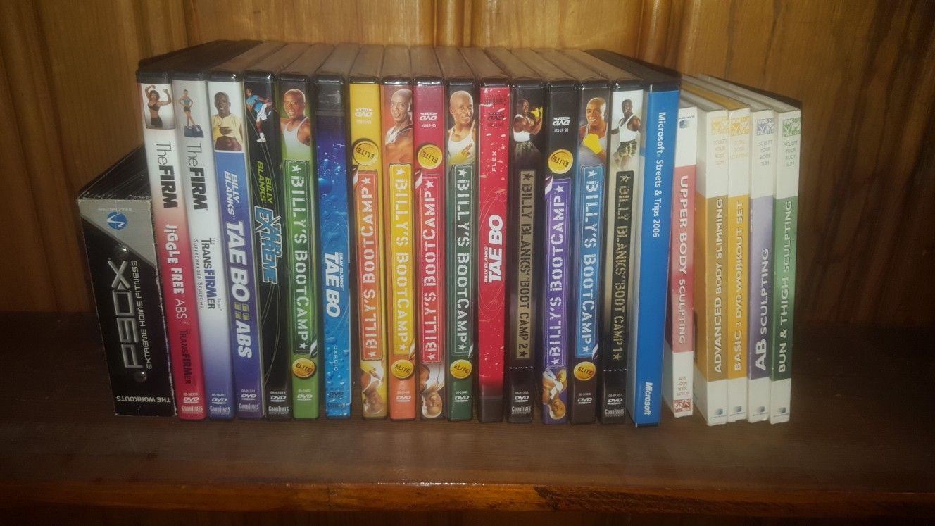 Work out DVDs. Best offer