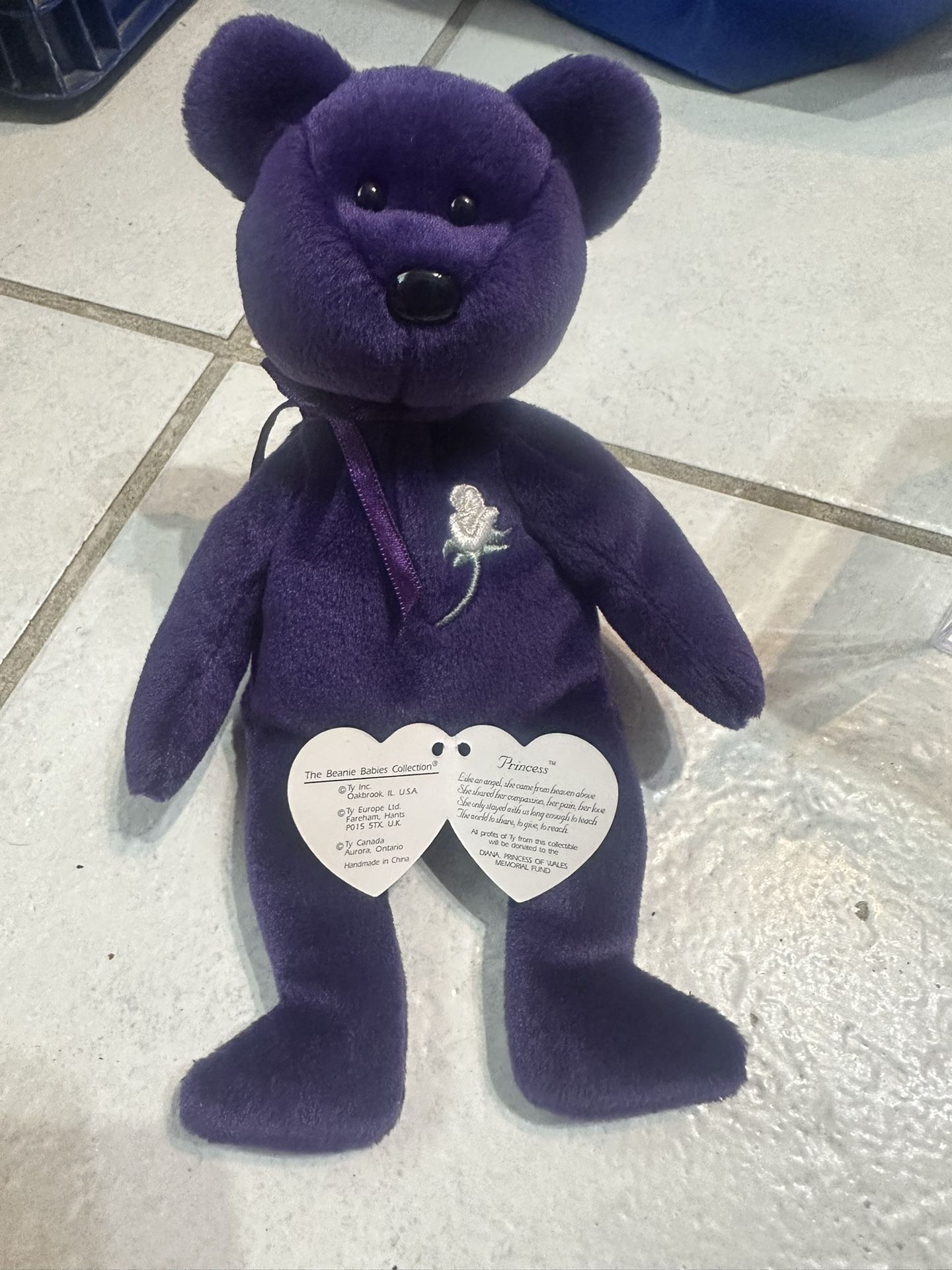 Extremely Rare Princess Diana Beanie 1997 Beanie Baby