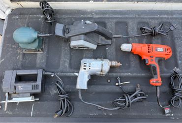 Corded Power Tools – Black & Decker, Vintage Drill & More – Bundle or Individual