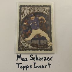 Mac Scherzer Toronto Blue Jays All-Star Pitcher Topps Short Print Insert Card.