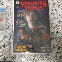 Stranger Things autograph Comic Book Bob 