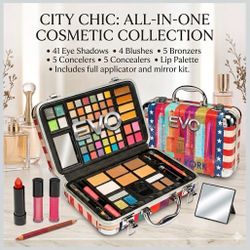 Professional 80+ Piece EVO All-In-One Makeup Gift Set - NYC Travel Case - Makeup Everywhere☺️