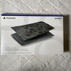 PS5 Console Cover Grey Camouflage 