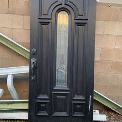 Solid Wood Door With Lock And 2 Keys