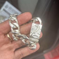 925 stamped bracelet