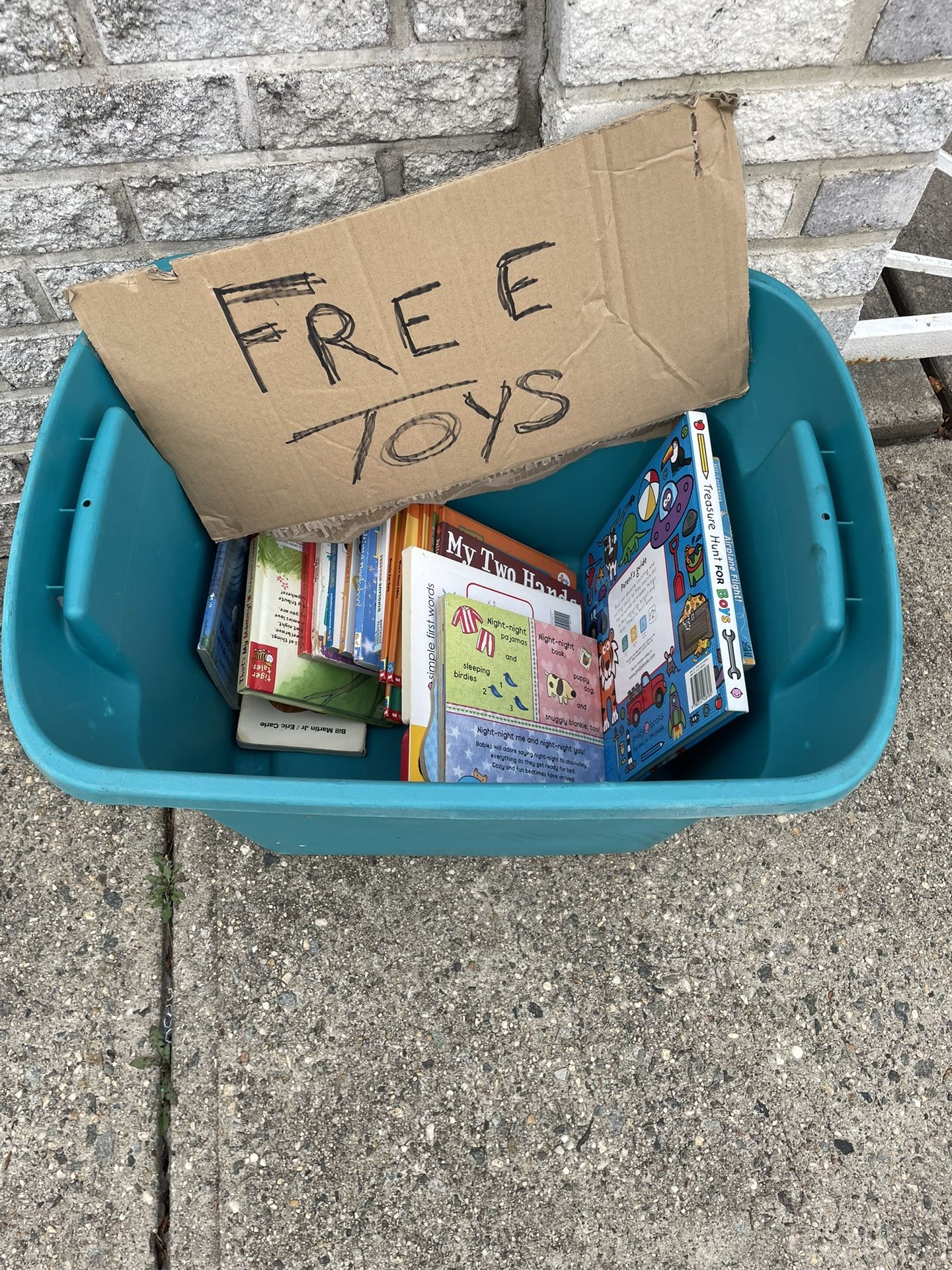 Curbside (book and some toys)