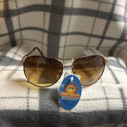 Women’s Aviator Sunglasses- Amber Lens