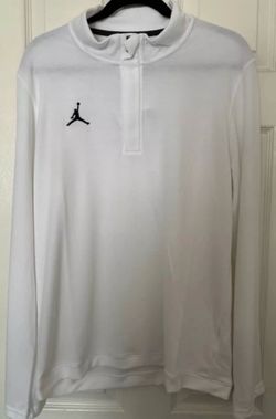 Like new Jordan TEAM Mens Dri-FIT Golf  Half-Zip Athletic Top White DQ7913-100 Men XL