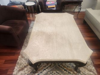 Marbled coffee table & Marbled side table