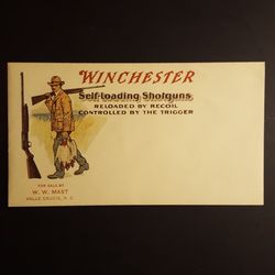 1913-15 Winchester envelope advertisement self-loading shotfun "Widowmaker"