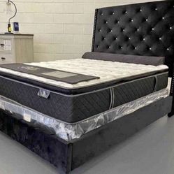Black Velvet luxury Bed Frame