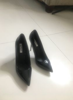 Patent Leather Solid Black Heels