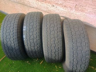 265/70/16 TOYO OPEN COUNTRY ATII 50% TREAD SET OF 4 MATCHING TIRES 