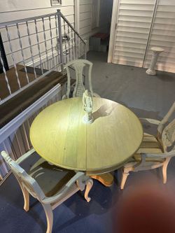 Dining Table - Wood w/3 Chairs 