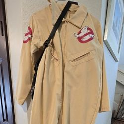 Large Kids Ghostbusters Outfit W/ Inflatable Ghost Catcher