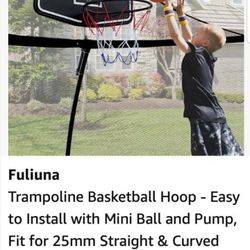  Fuliuna Trampoline Basketball Hoop