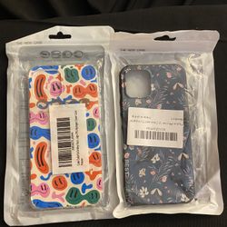 Bundle Of 2- Tiusia Compatible with iPhone 12,12 pro case，Soft TPU Liquid Silicone Case for Women Girls Slim Protective Shockproof Cover iPhone 12,12 