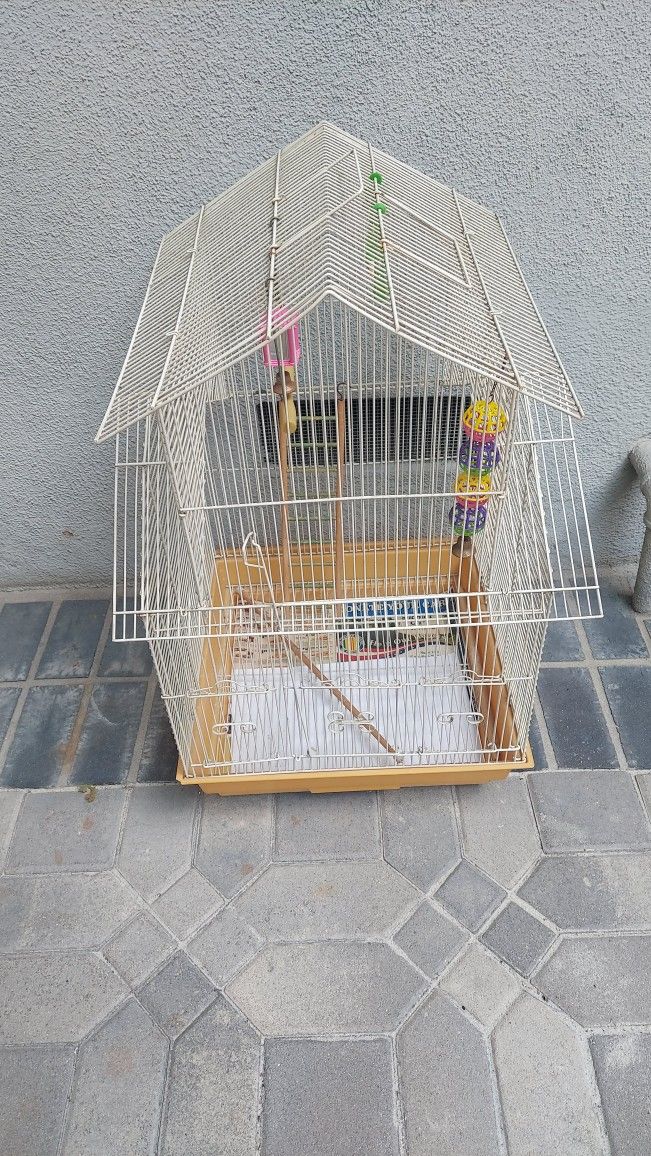 Medium Well Kept Bird Cage.