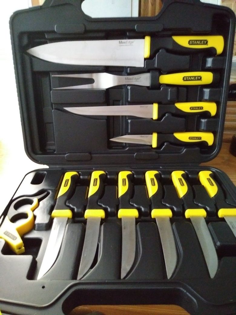 Stanley Max Edge stainless steel knife set