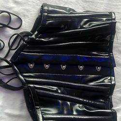 Orchard Corset Black Faux Leather 20 inch