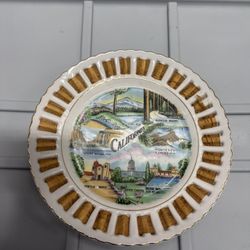DECORATIVE COLLECTOR PLATE -- CALIFORNIA Vintage