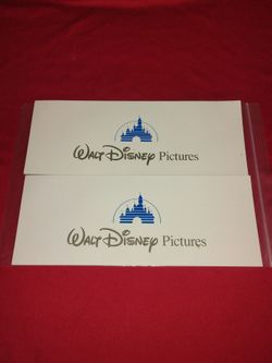 Lot of 2 Walt Disney Pictures - Dinosaur Free Pass Logo Cards