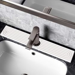NEW*👉🏻 Stone Sink Faucet Mat Kitchen Tray Diatomite White 23.6L x 4W Fast Drying (Silver Lake)