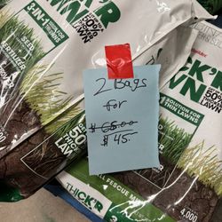 2 For $45, Scotts Turf Builder Thick'R Lawn Tall Fescue Mix, Thickens Thin Grass, 40 lbs.