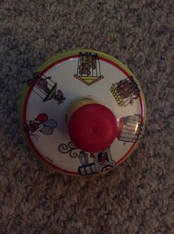 OHIO ART VINTAGE TIN SPINNING TOP