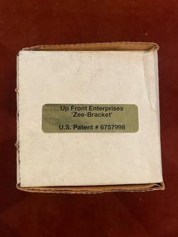 Zee-Bracket Front License Plate Relocator 2003-2005 Nissan 350z Rare Vintage