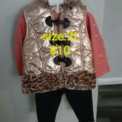 Cute 2t Baby Girl Winter Set:$10