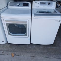 Lg Top Load Washer And Gas Dryer 