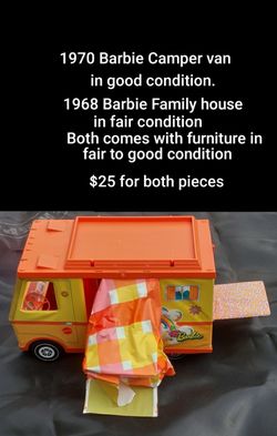 Vintage Barbie Camper Van & House 