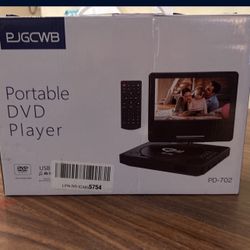 9.5" Portable DVD Player with 7.5" Swivel Display Screen, 5-Hour Built-in Rechargeable Battery, Car DVD Player,Supports SD Card/USB/CD/DVD and Multipl