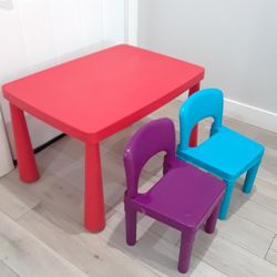 Kid Table And 2 Chairs