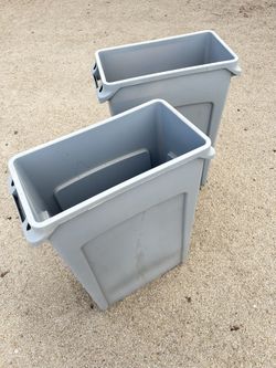 $20 EACH RUBBERMAID 23 GALLON SLIM JIM TRASHCAN
