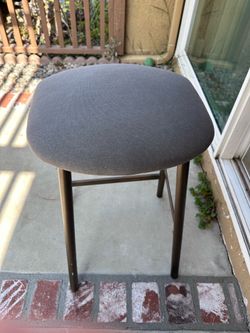 Modern Gray Stool /  Barstool