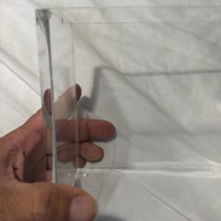 Booster Box Acrylic Case With Bumpers On The Bottom No Sliding It Is A Little Loose But Should Still Work Good
