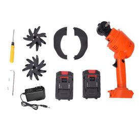 24V Cordless Mini Tiller Cultivator with Battery & Charger