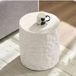 BRAND NEW SIDE TABLE ROUND FIBERGLASS 