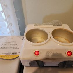 Wax Warmer, Clean Collars, large cloth strips
