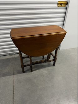 Antique Imperial Furniture Grand Rapids ~ Drop Leaf Barley Twist Oak Table