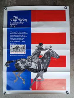 Vintage 1970s US Post Office Lobby Poster 40" x 30" *10.00 Firm*
