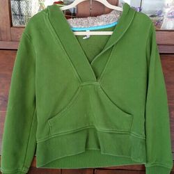 SWEATSHIRT V-NECK Faux Fur Hood - Old Navy - Medium