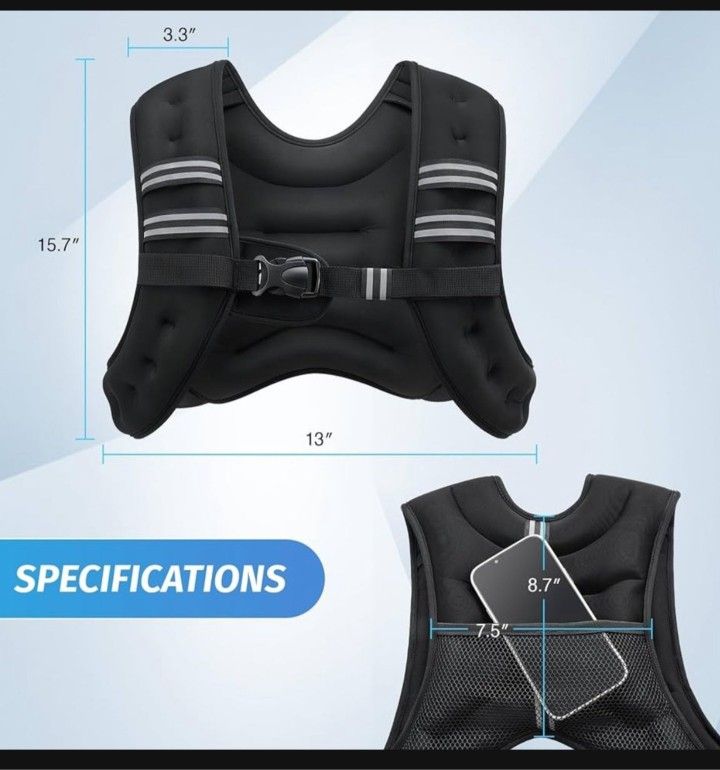 Weighted Vest, /8lb/Weight Vest
