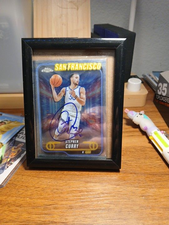 Steph Curry Autographed Card JSA Authentic