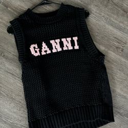 Gianni Black Cropped Vest